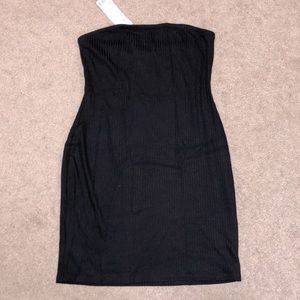 Urban Outfitters Ribbed Strapless Body Con Dress